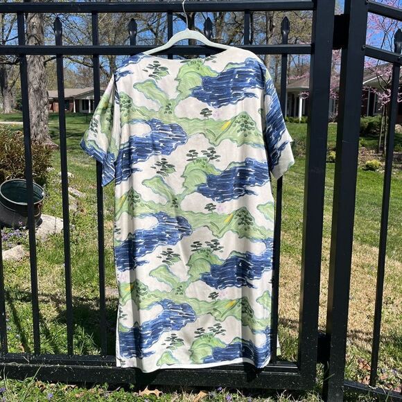 WHiT Esme Landscape Print Silk Dress NWT - Picture 9 of 16